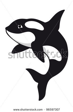 Stock Vector Killer Whale In Cartoon Style Vector Illustration 308x470 Stock Vector Killer Whale In Cartoon Style Vector Illustration