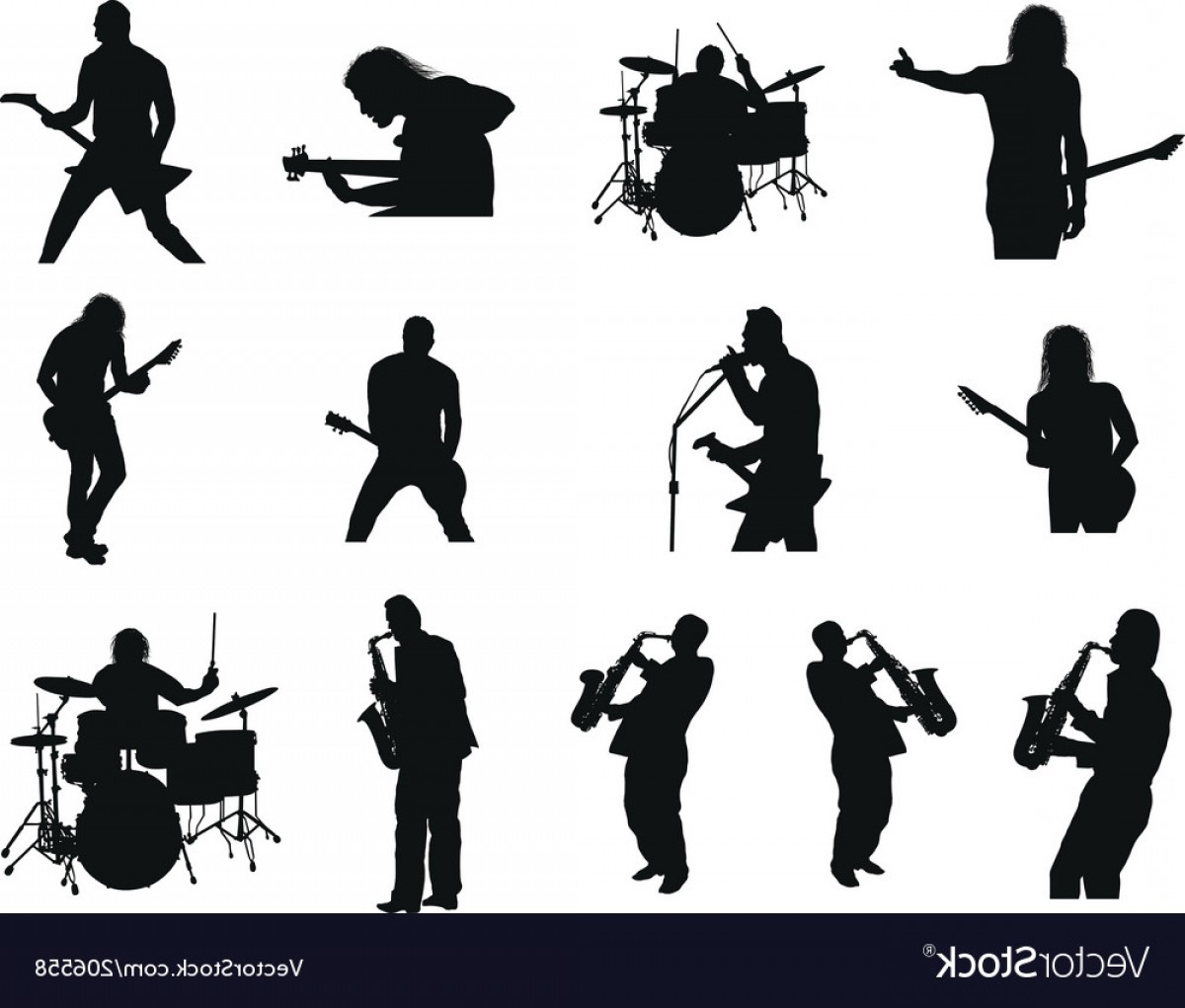 1200x1021 Jazz Silhouette Vector Savoyuptown