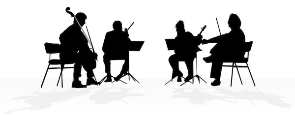  Orchestra  Silhouette  Vector at Vectorified com 