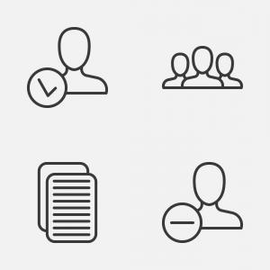 300x300 Social Media Round White Icons Alphabetical Order Vector Handandbeak