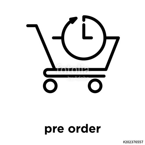 Pre Order Icon Isolated On White Background Stock Image 500x500 Pre Order Icon Isolated On White Background Stock Image