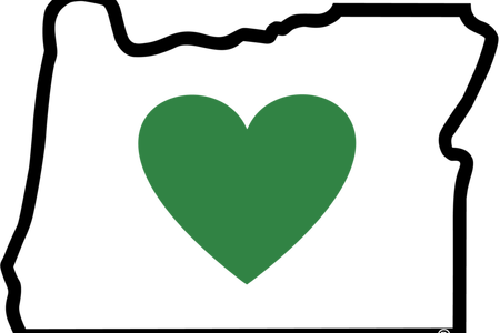 Oregon Outline Vector