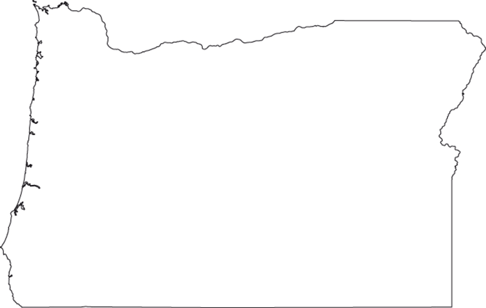 1000x635 Oregon Outline Png Pictures