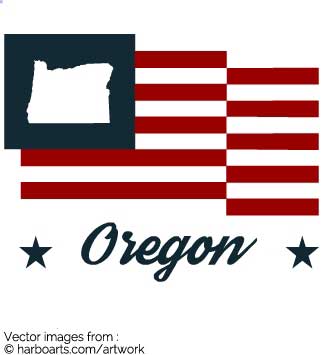 335x355 Download Oregon Bumper Sticker Flag