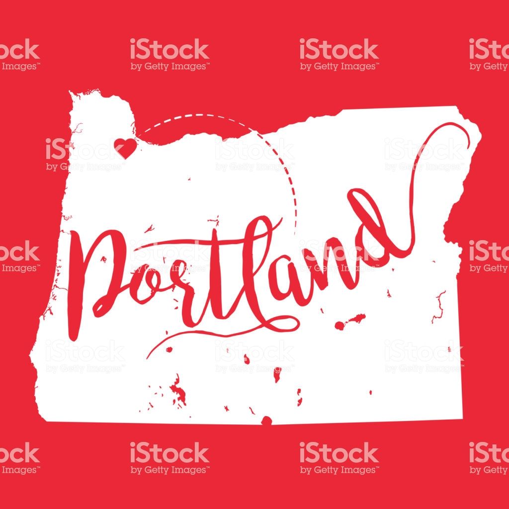 1024x1024 Portland, Oregon Vector Map Templates Stencils Printables