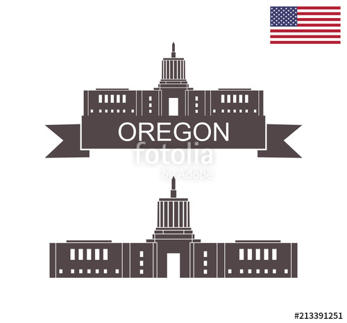 500x465 State Of Oregon State Capitol Building In Salem Oregon Stock