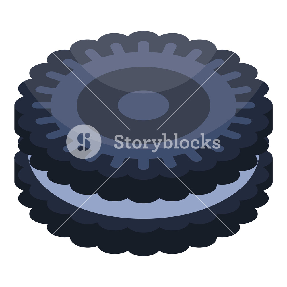 1000x1000 Oreo Cookie Icon Isometric Of Oreo Cookie Vector Icon For Web