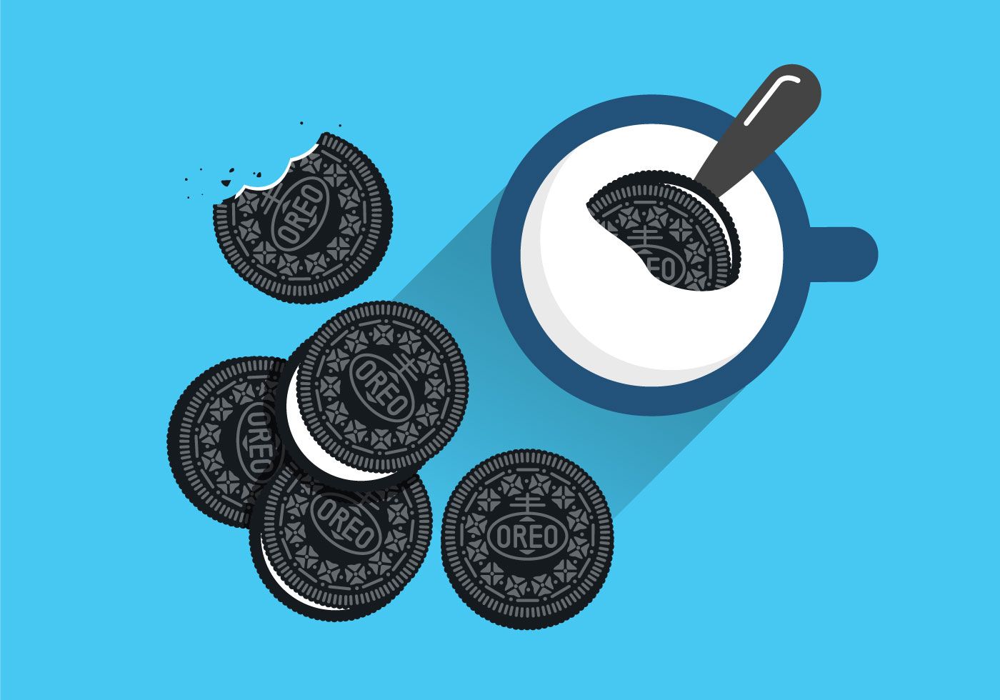 1400x980 Oreo Oreo, Cookie Vector, Oreo Cookies