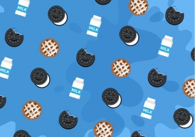 285x200 Oreo Pattern Free Vector Graphic Art Free Download