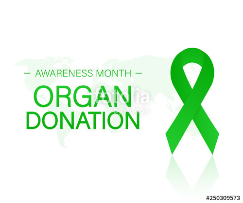 500x417 Banner With Organ Transplant And Organ Donation Awareness
