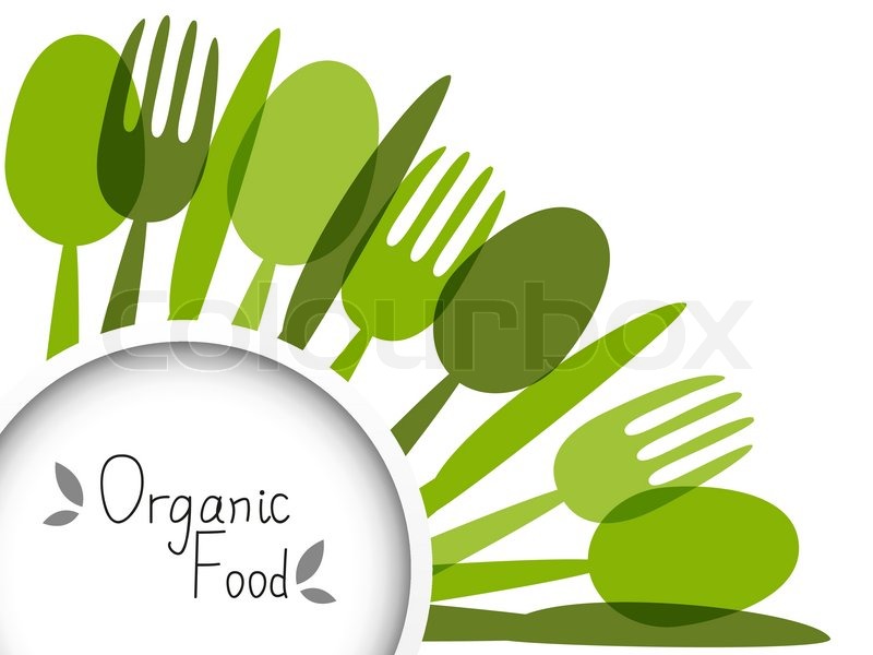 800x600 Organic Food Background With Place For Stock Vector Colourbox