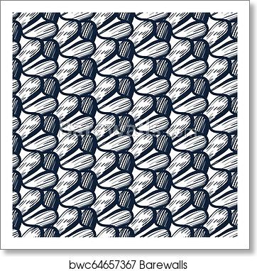 362x382 Vector Seamless Organic Pattern With Abstract Round Shapes, Art