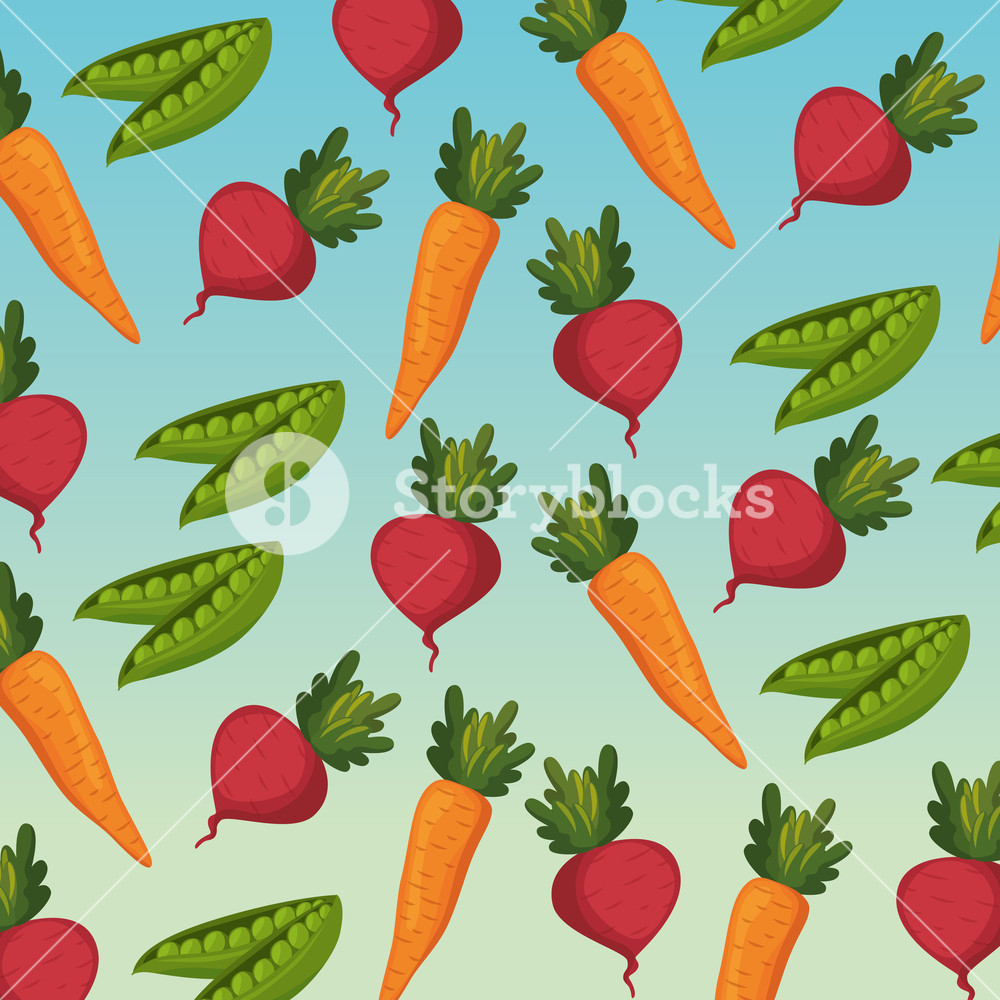 1000x1000 Fresh Vegetables Organic And Healthy Food Pattern Background