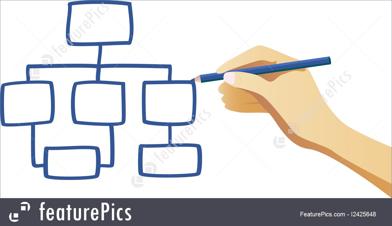 Hand Drawing An Organization Chart Illustration 1300x751 Hand Drawing An Organization Chart Illustration