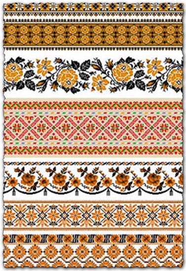 377x550 Oriental Ornament Borders Vectors For Illustrator And Corel Draw