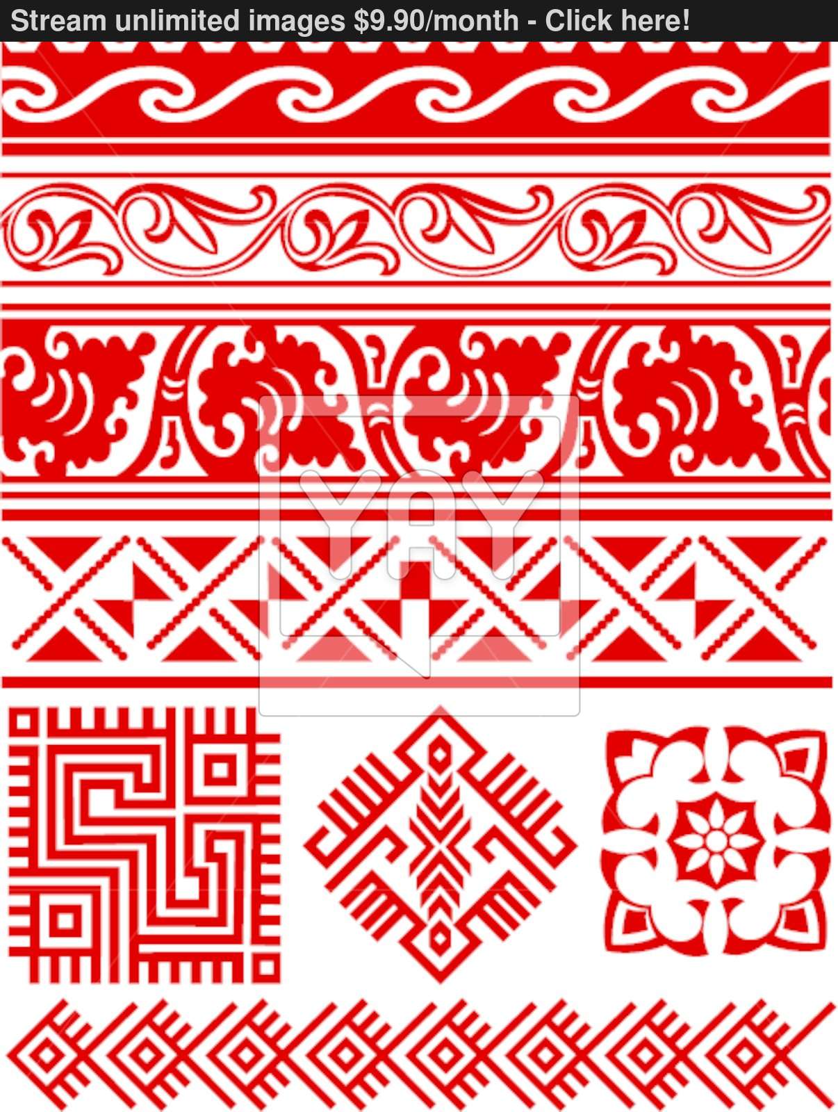 1206x1600 Vintage Oriental Border Background Vector