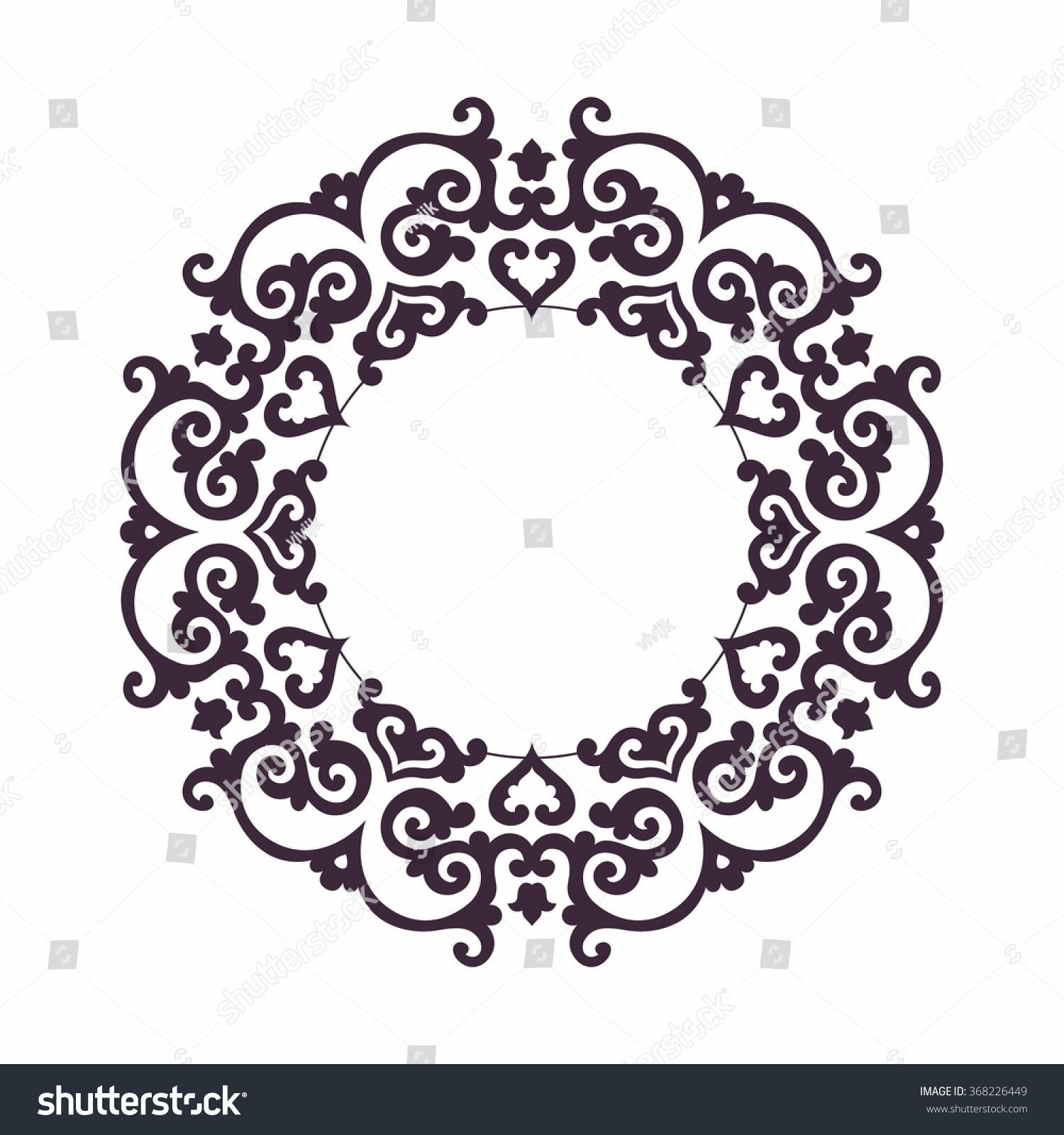 1500x1600 Motif Oriental Png Avec Floral Wedding Frame Vector Oriental