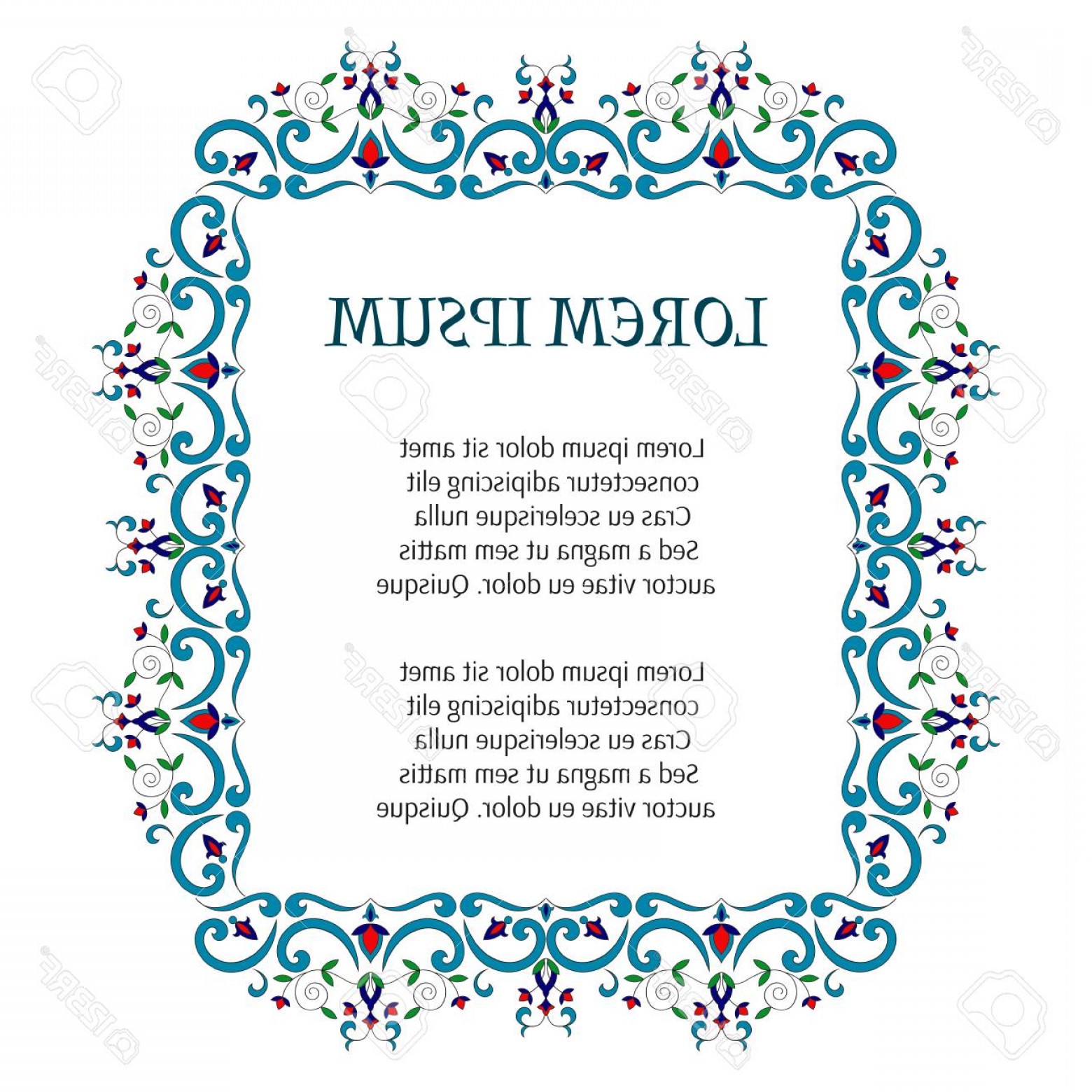 1560x1560 Photostock Vector Islamic Border Wedding Frame Vector Arabesque