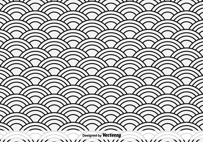 700x490 Oriental Sea Vector Pattern