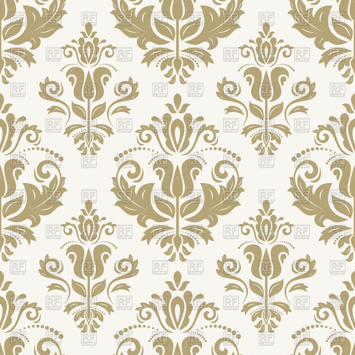 1200x1200 Oriental Damask Wallpaper Pattern Vector Image Of Backgrounds