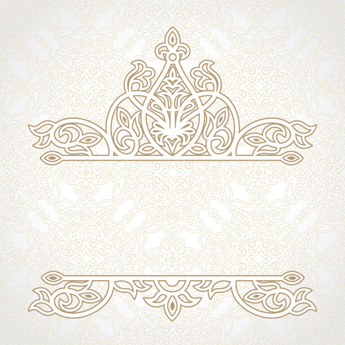 500x500 Ornate Oriental Floral Pattern Vectors Background Free Vector Free