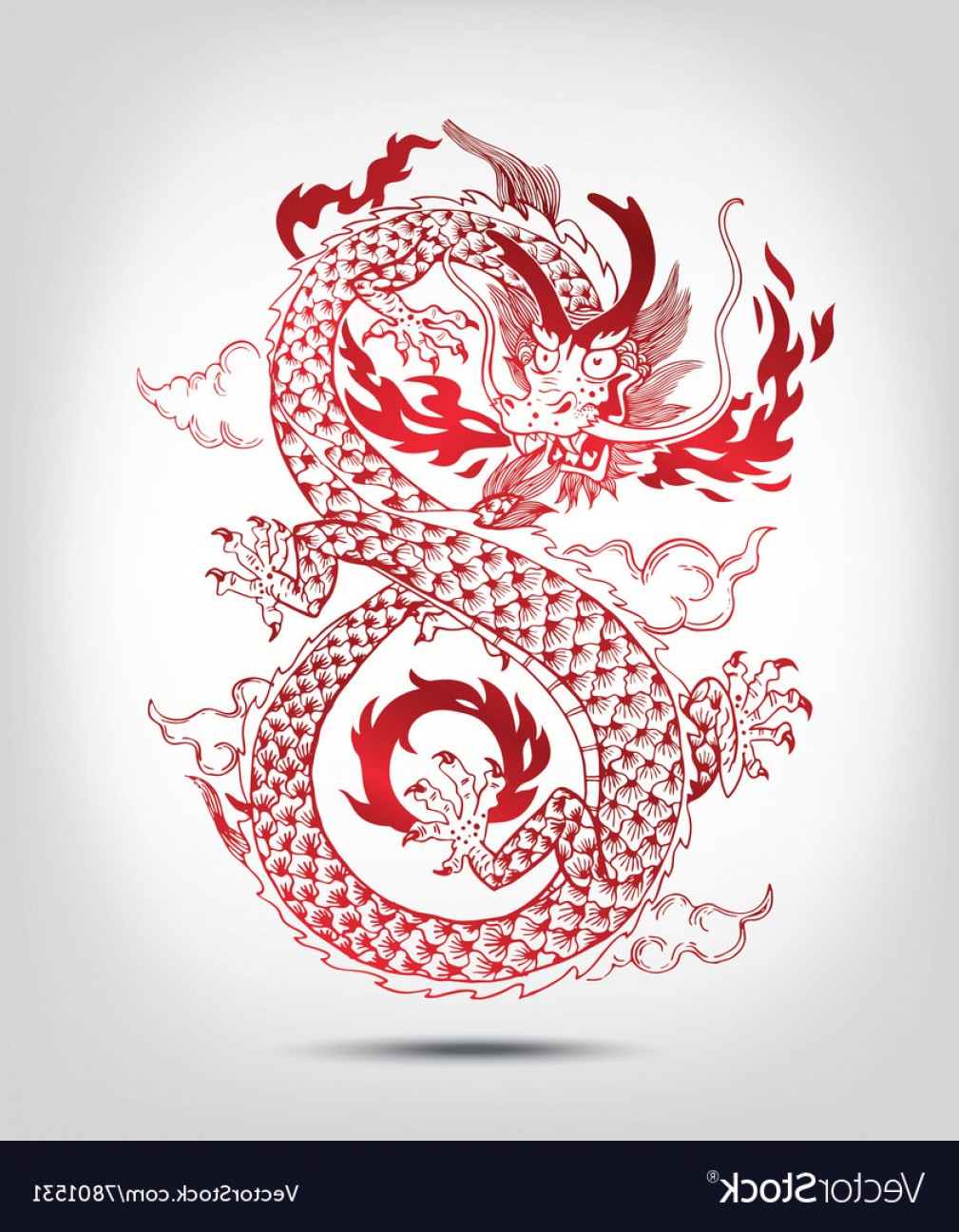 1009x1296 Traditional Chinese Oriental Dragon Vector Soidergi