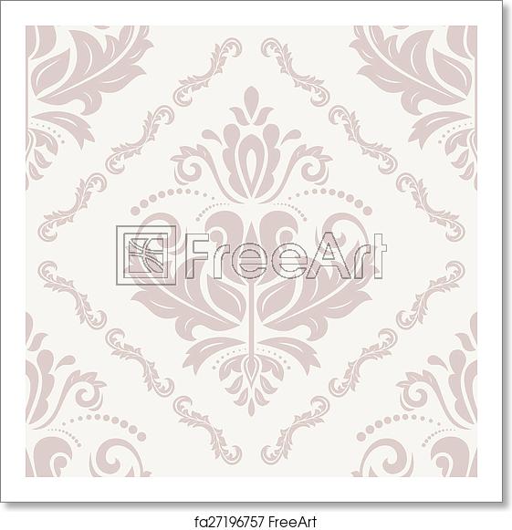 561x581 Free Art Print Of Seamless Orient Vector Background Oriental