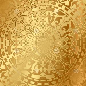 300x300 Gold Background With Oriental Decoration Vector Geekchicpro