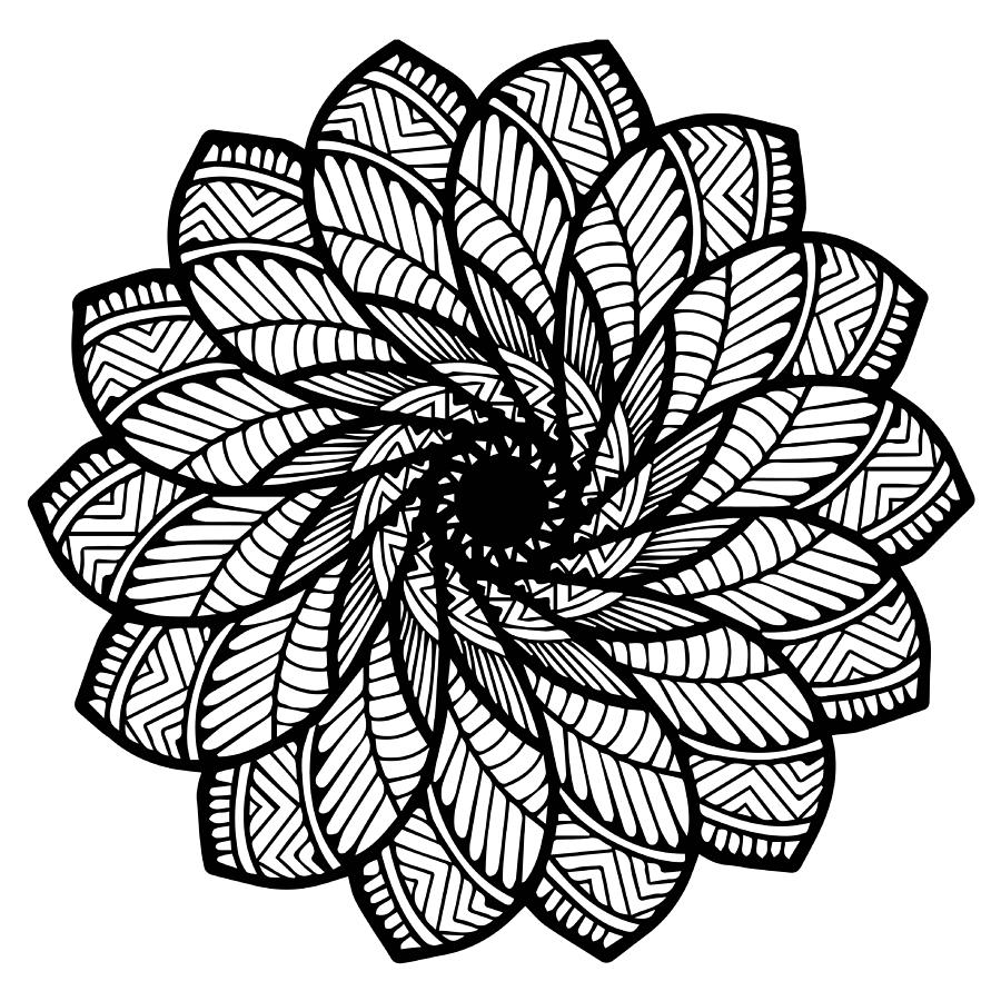 900x900 Mandalas For Coloring Book Decorative Round Ornaments Unusual