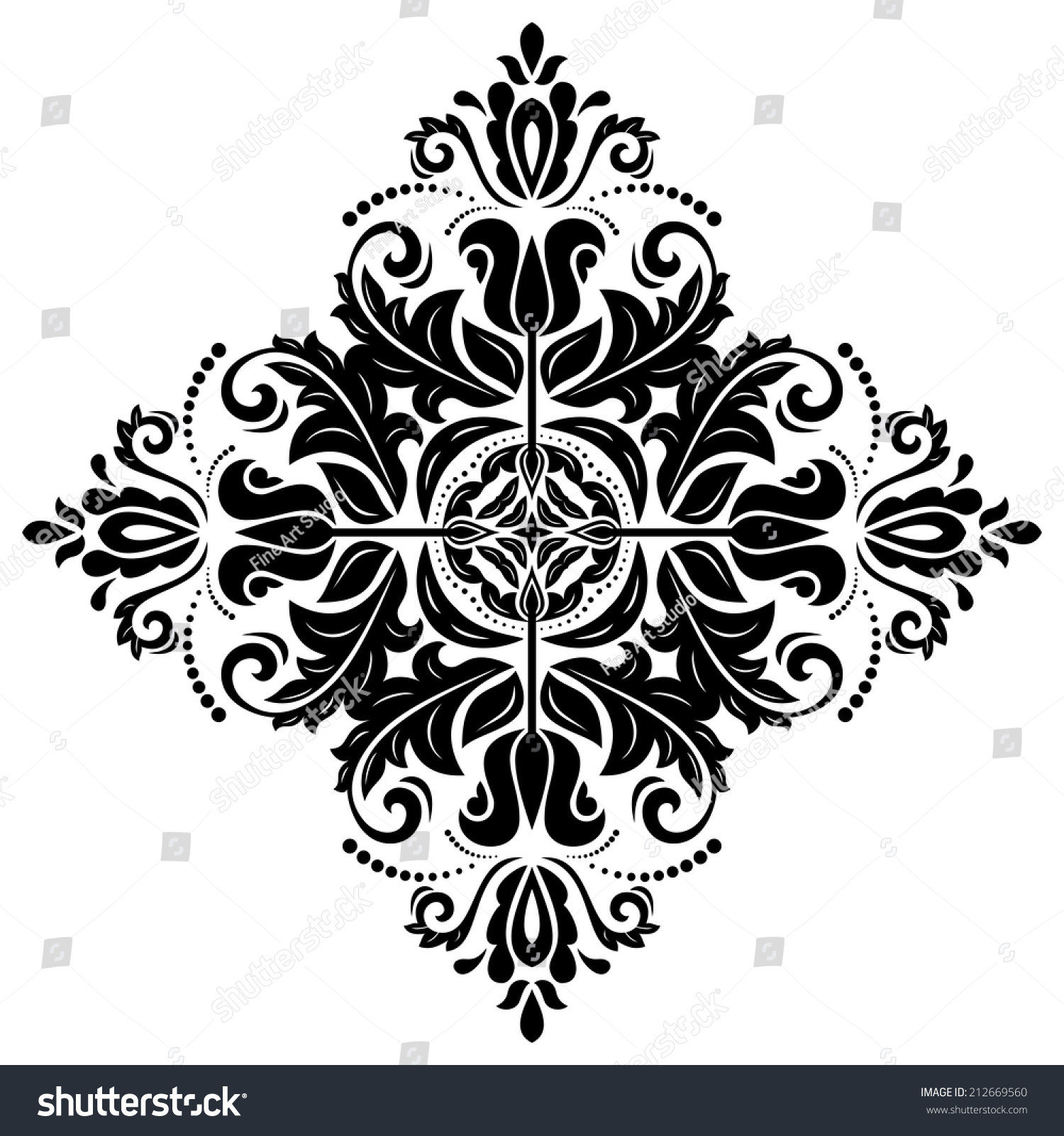 1500x1600 Motif Oriental Png Avec Oriental Vector Pattern Damask Arabesque