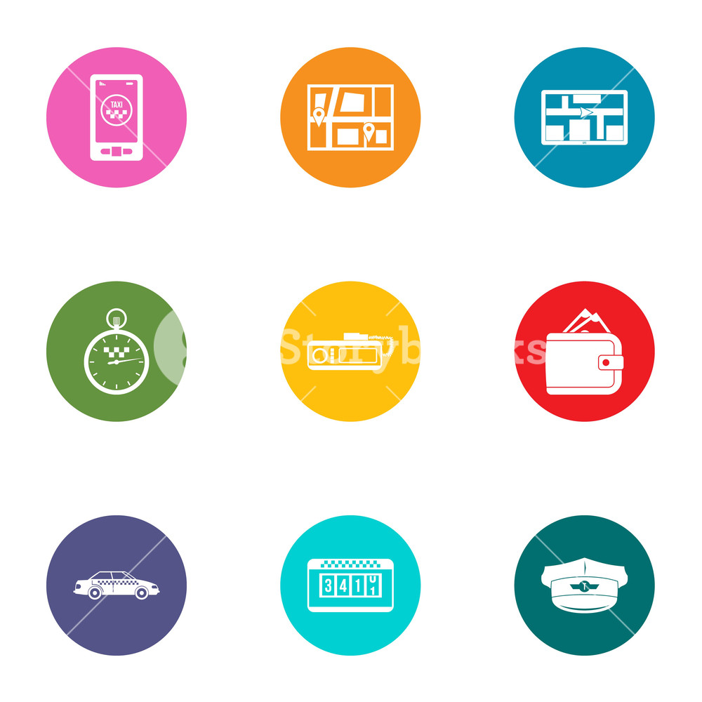 1000x1000 Terrain Orientation Icons Set Flat Set Of Terrain Orientation