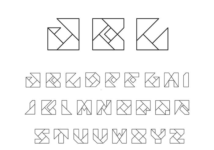 Origami Alphabet Vectors 700x490 Origami Alphabet Vectors