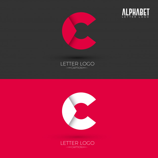 C Letter Origami Style Logo Vector Premium Download 626x626 C Letter Origami Style Logo Vector Premium Download