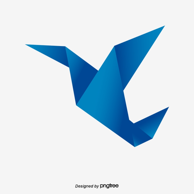 640x640 Origami Bird Png, Vector, And Clipart With Transparent