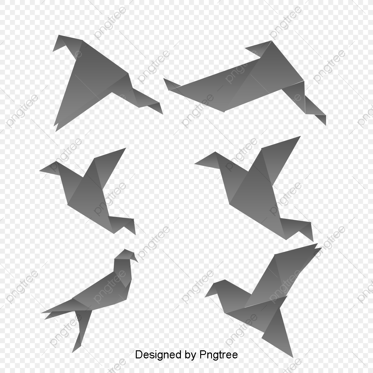 1200x1200 Vector Red Bird Origami, Bird Vector, Origami Tag, Text Box Tab