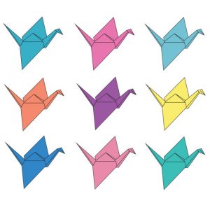 300x300 Origami Crane Clip Art Image In Vector Cliparts Category