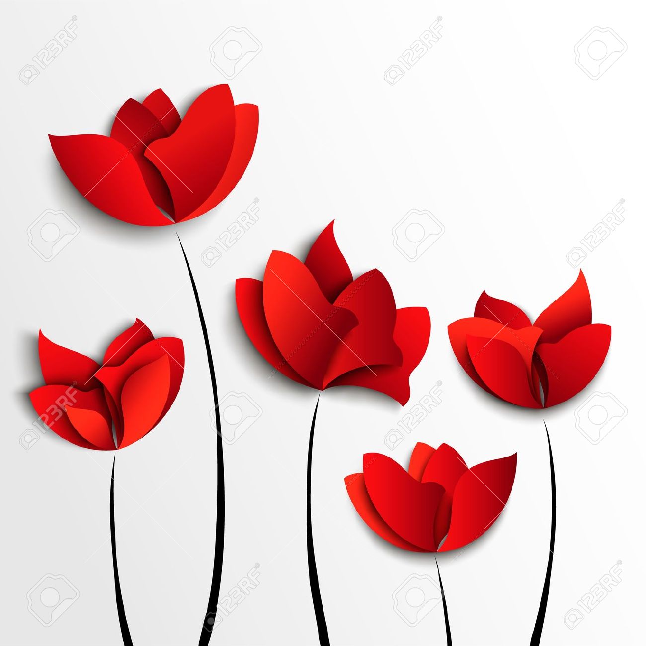 1300x1300 Origami Flower Clipart