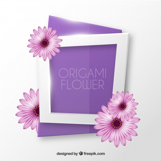 626x626 Origami Flower Vector Free Download