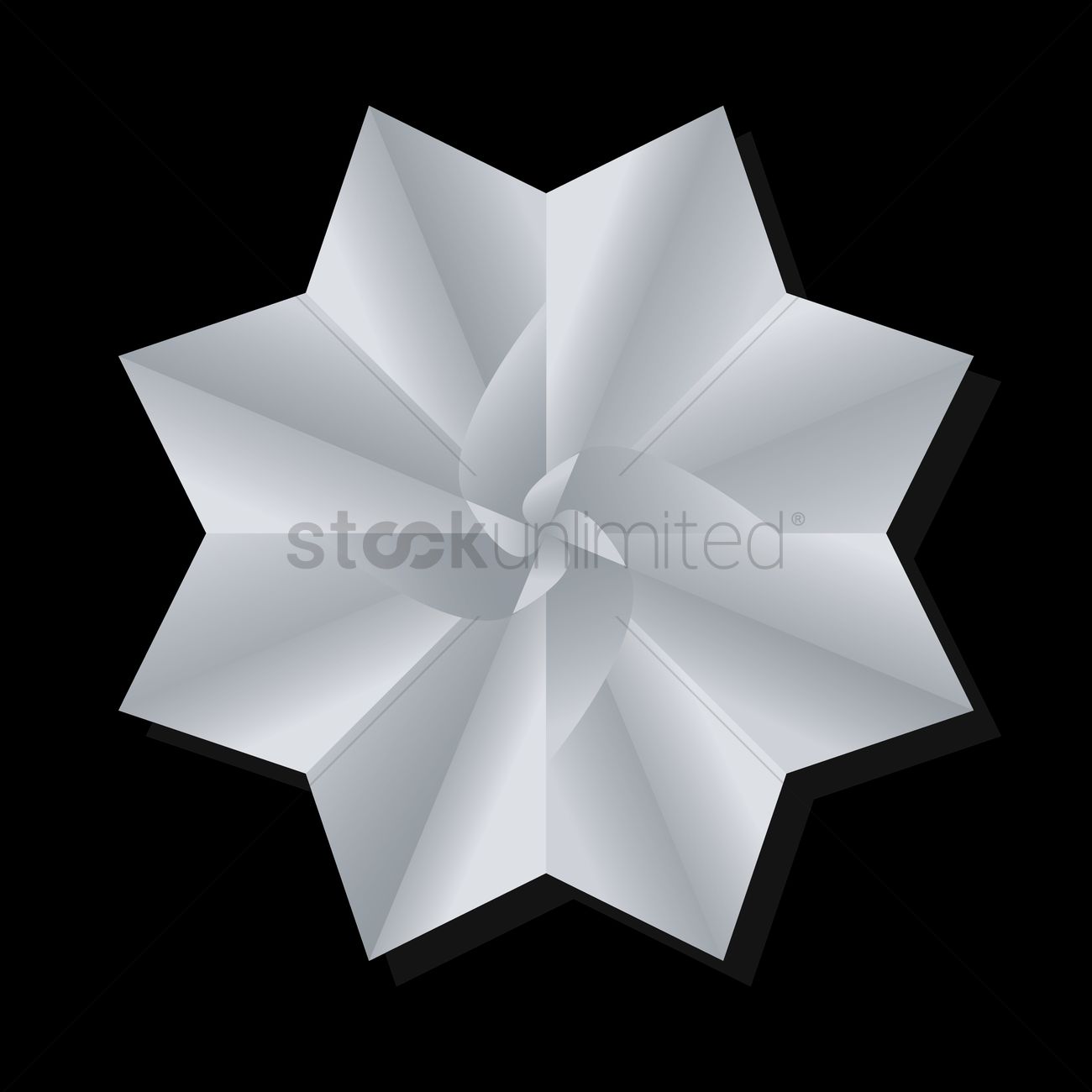 1300x1300 Origami Flower Vector Image