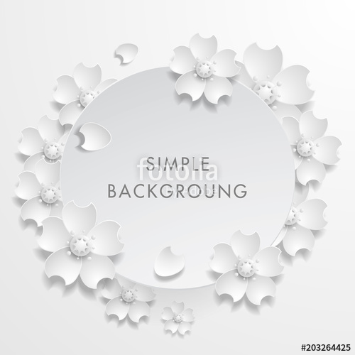 500x500 Paper Art Flower Background Origami Flower Vector Stock Stock