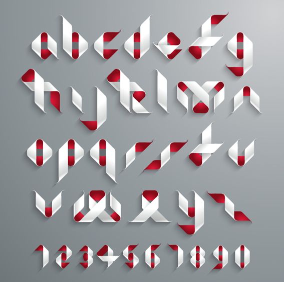 Funny Origami Alphabet And Numbers Vector Free Origami Alphabet 567x564 Funny Origami Alphabet And Numbers Vector Free Origami Alphabet