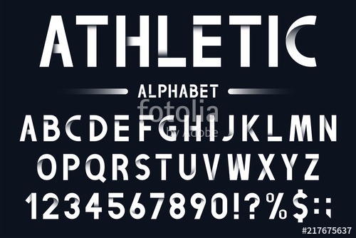 Modern Geometric Font In Origami Style Athletic, Sport Alphabet 500x334 Modern Geometric Font In Origami Style Athletic, Sport Alphabet