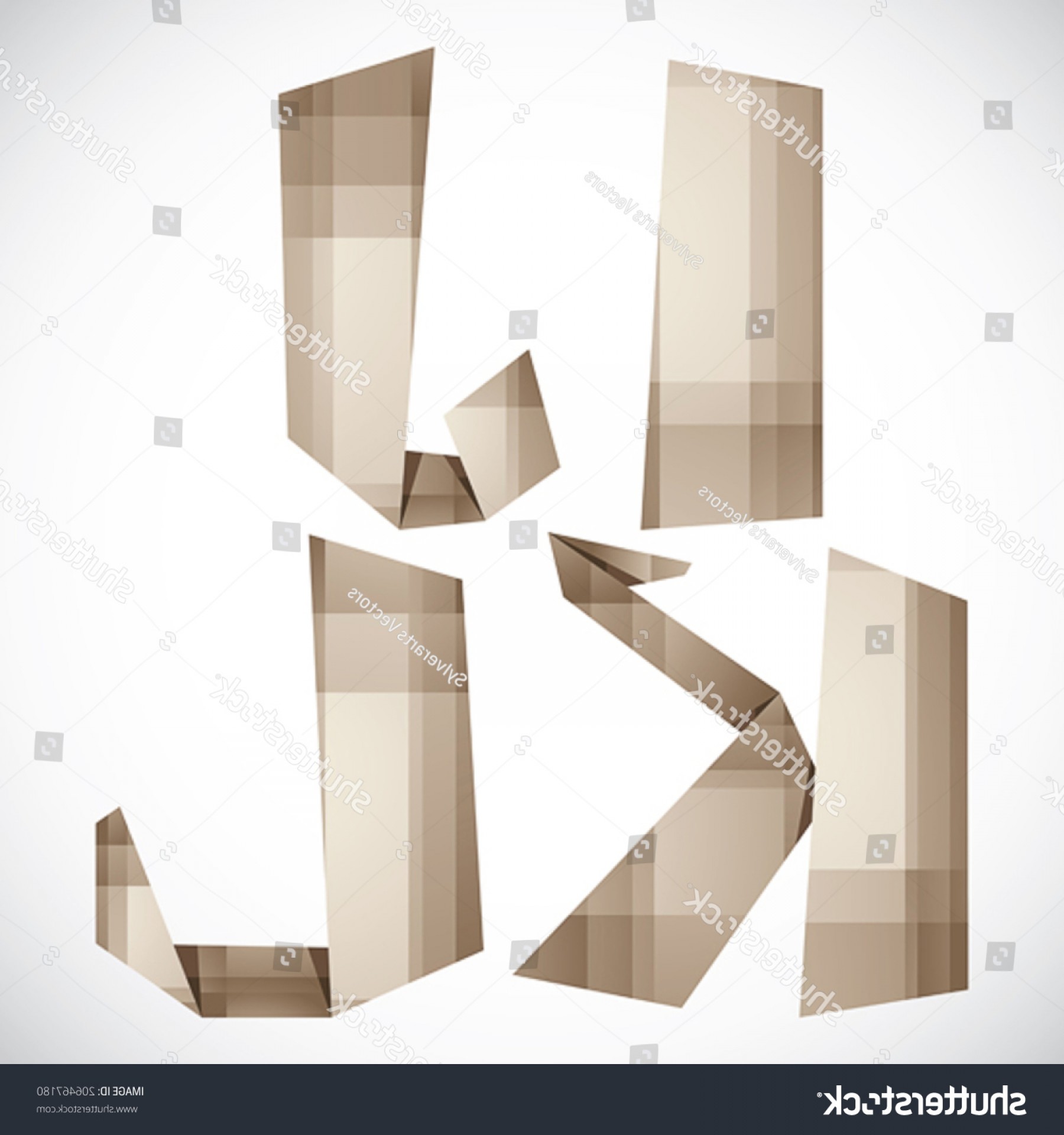 Origami Style Font Paper Vector Letters Handandbeak 1800x1920 Origami Style Font Paper Vector Letters Handandbeak