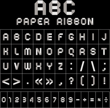 Origami Font Free Vector Download 375x368 Origami Font Free Vector Download