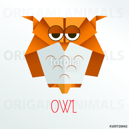 500x500 Origami Owl Vector Stock Image And Royalty Free Vector