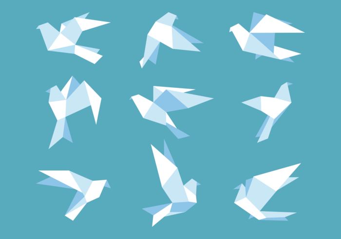 Origami Free Vector Art 700x490 Origami Free Vector Art