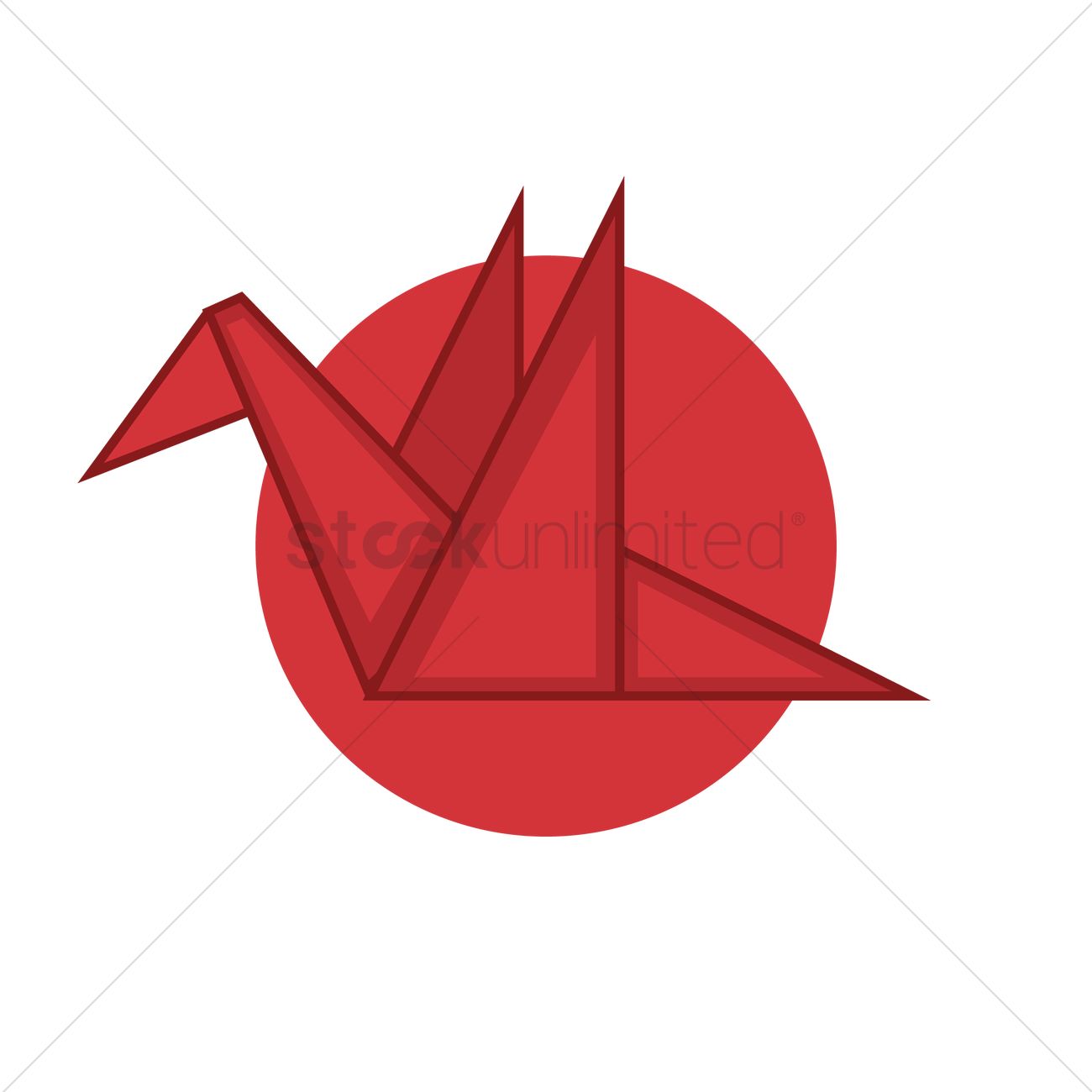 Origami Vector Image 1300x1300 Origami Vector Image