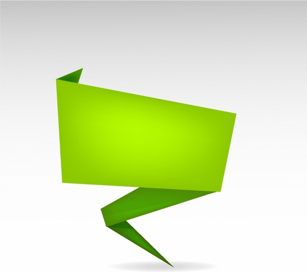 Origami Banner Free Vector In Adobe Illustrator 600x532 Origami Banner Free Vector In Adobe Illustrator
