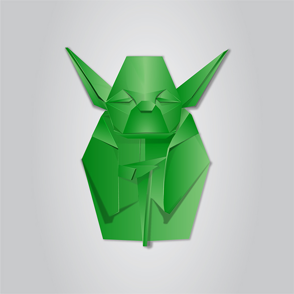 Origami Vector Illustration On Behance 600x601 Origami Vector Illustration On Behance