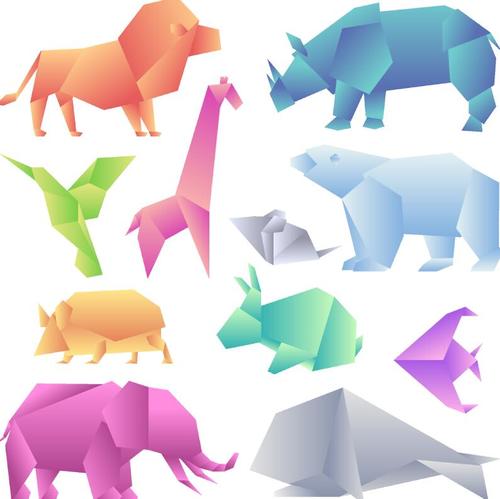 Wild Animal Origami Vector Illustration Free Download 500x499 Wild Animal Origami Vector Illustration Free Download